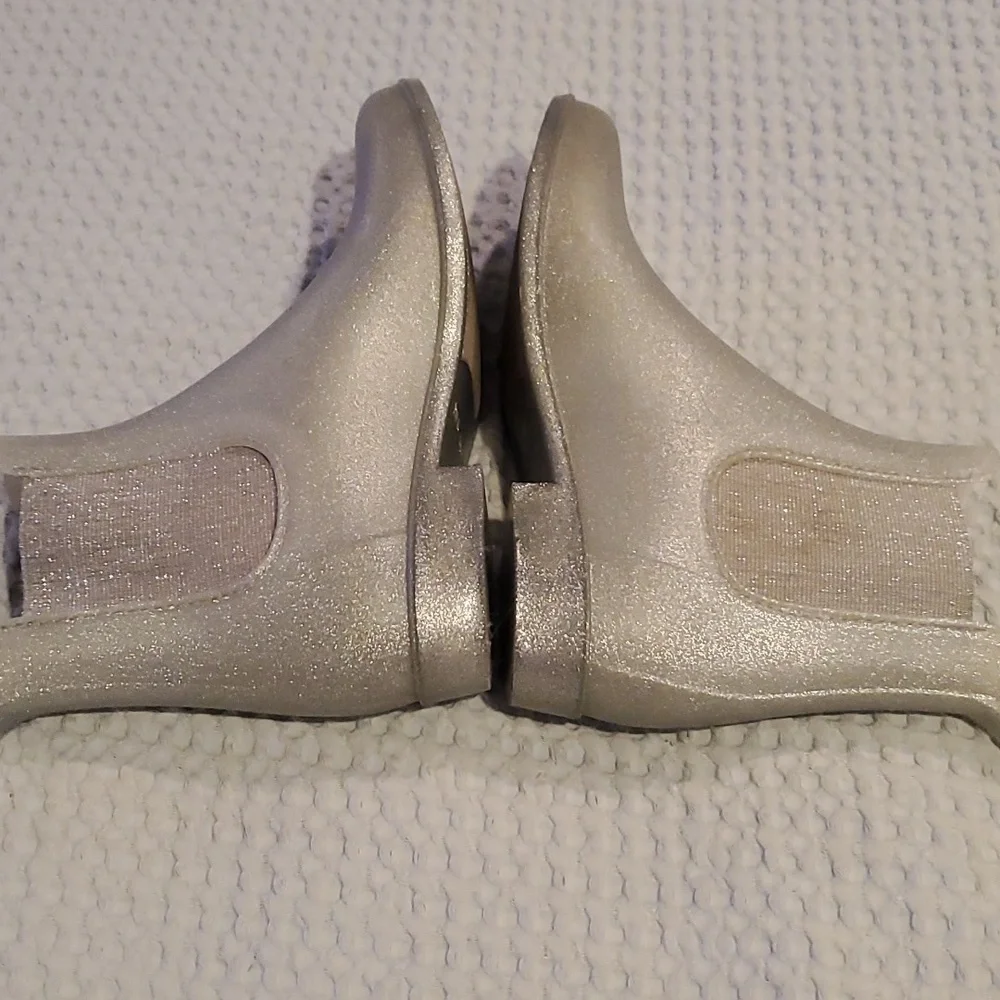 J. Crew Mercantile Chelsea Silver Booties Size 8 (#6)